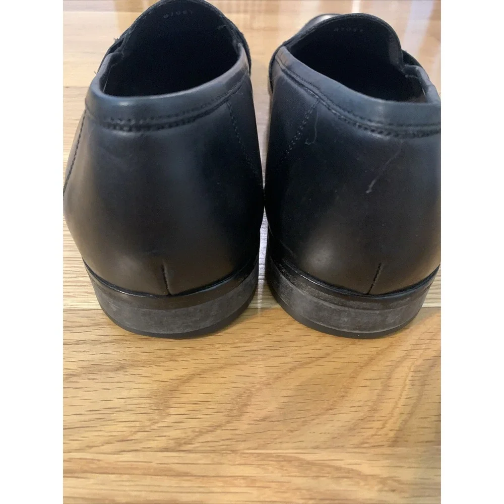Mens Luciano Rossini Collection ET Wright Slip On Tassel Shoe Italy 11.5 M Black